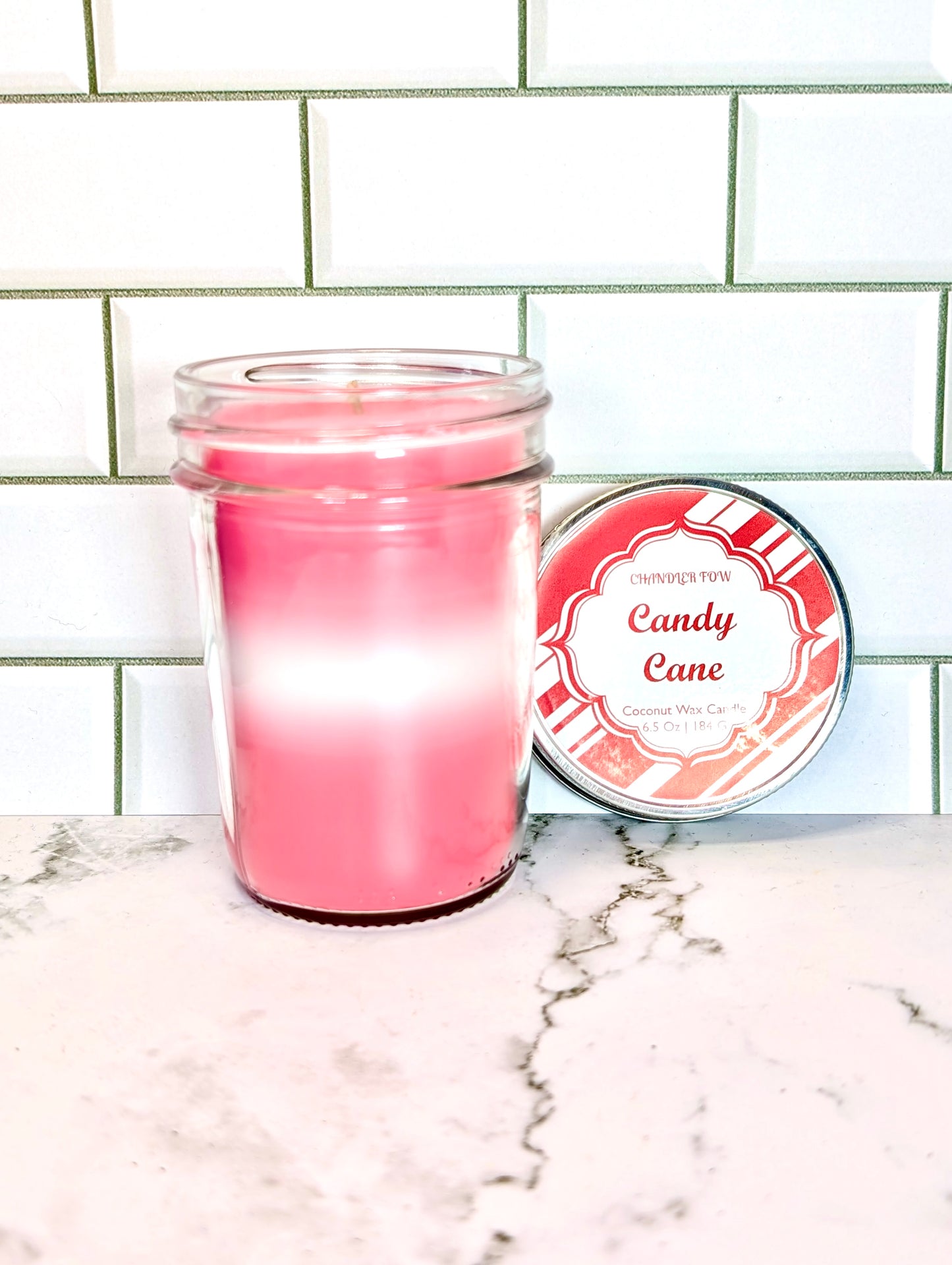 Candy Cane 6.5 Oz Jar Candle