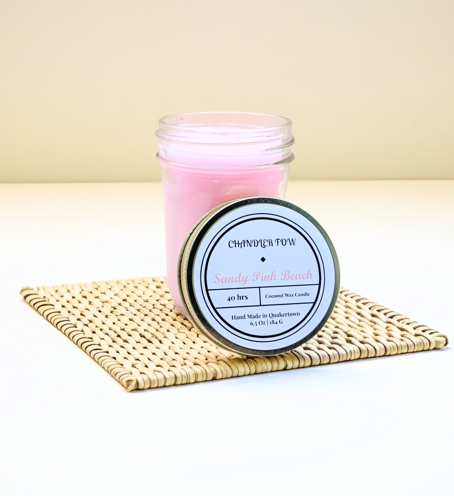 Sandy Pink Beach 6.5 Oz Candle