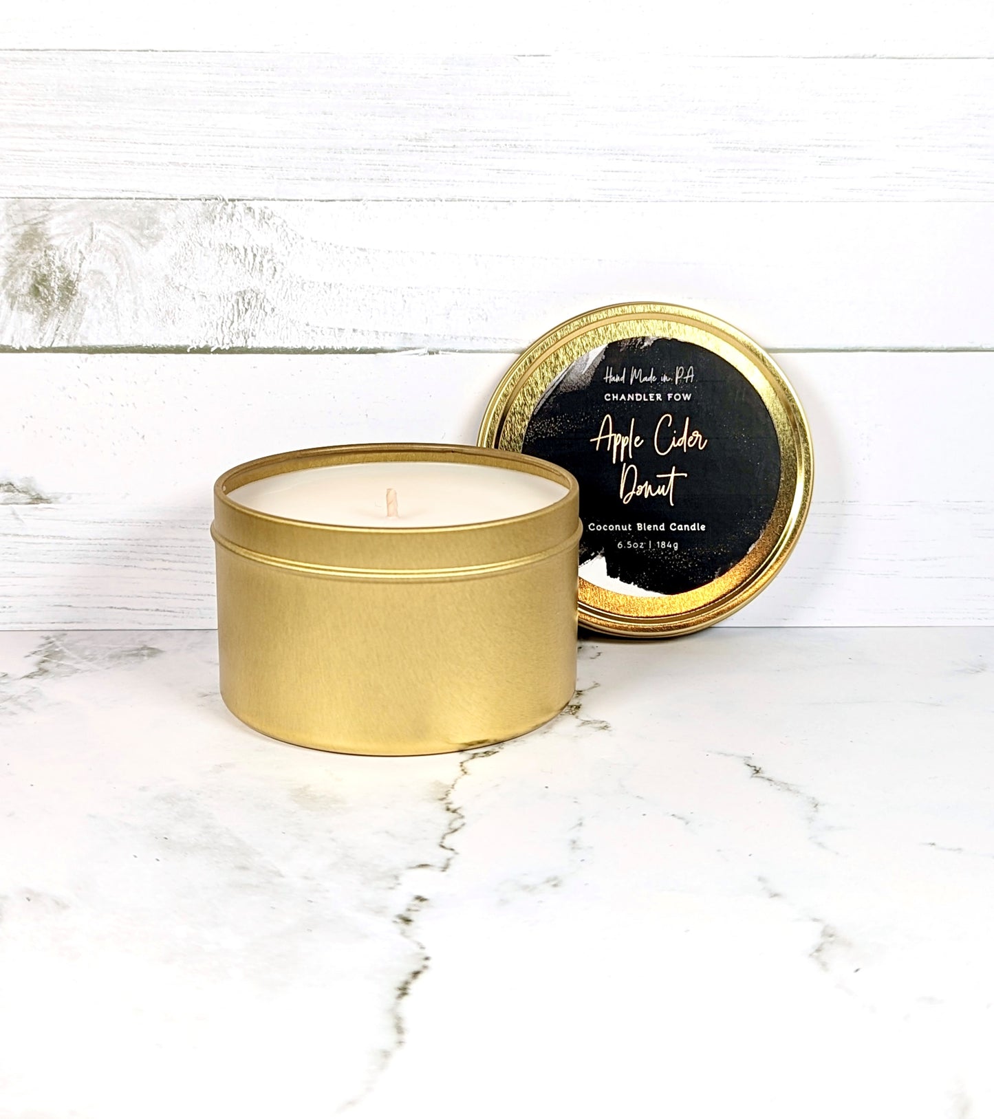 Apple Cider Donut 6.5 Oz Tin Candle