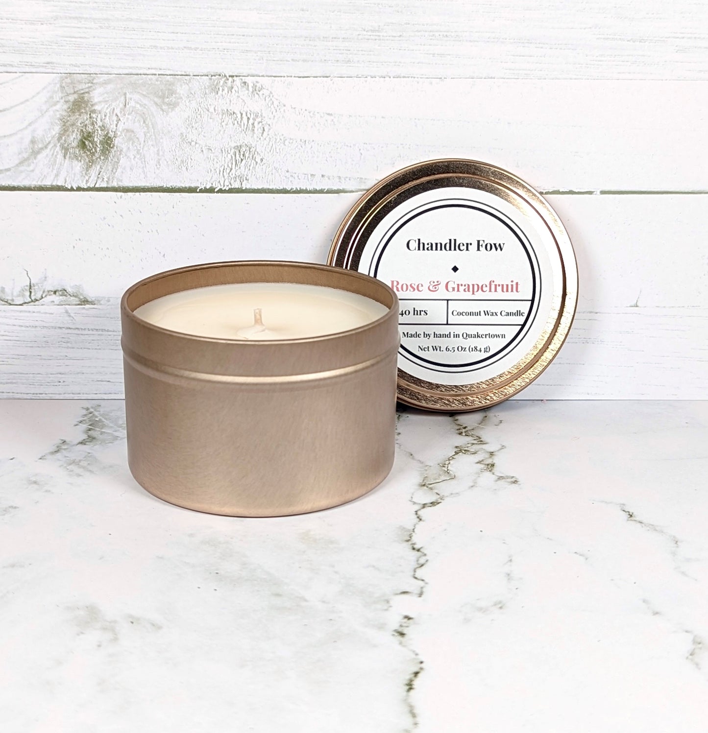 Rose & Grapefruit 6.5 Oz Tin Candle