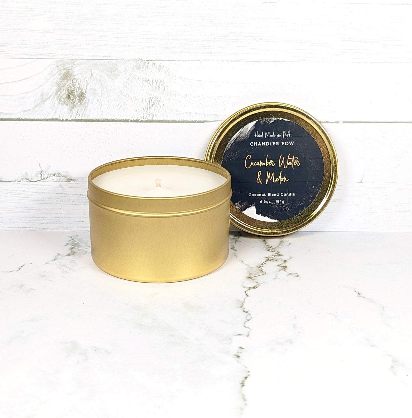 Cucumber Water & Melon 6.5 Oz Tin Candle