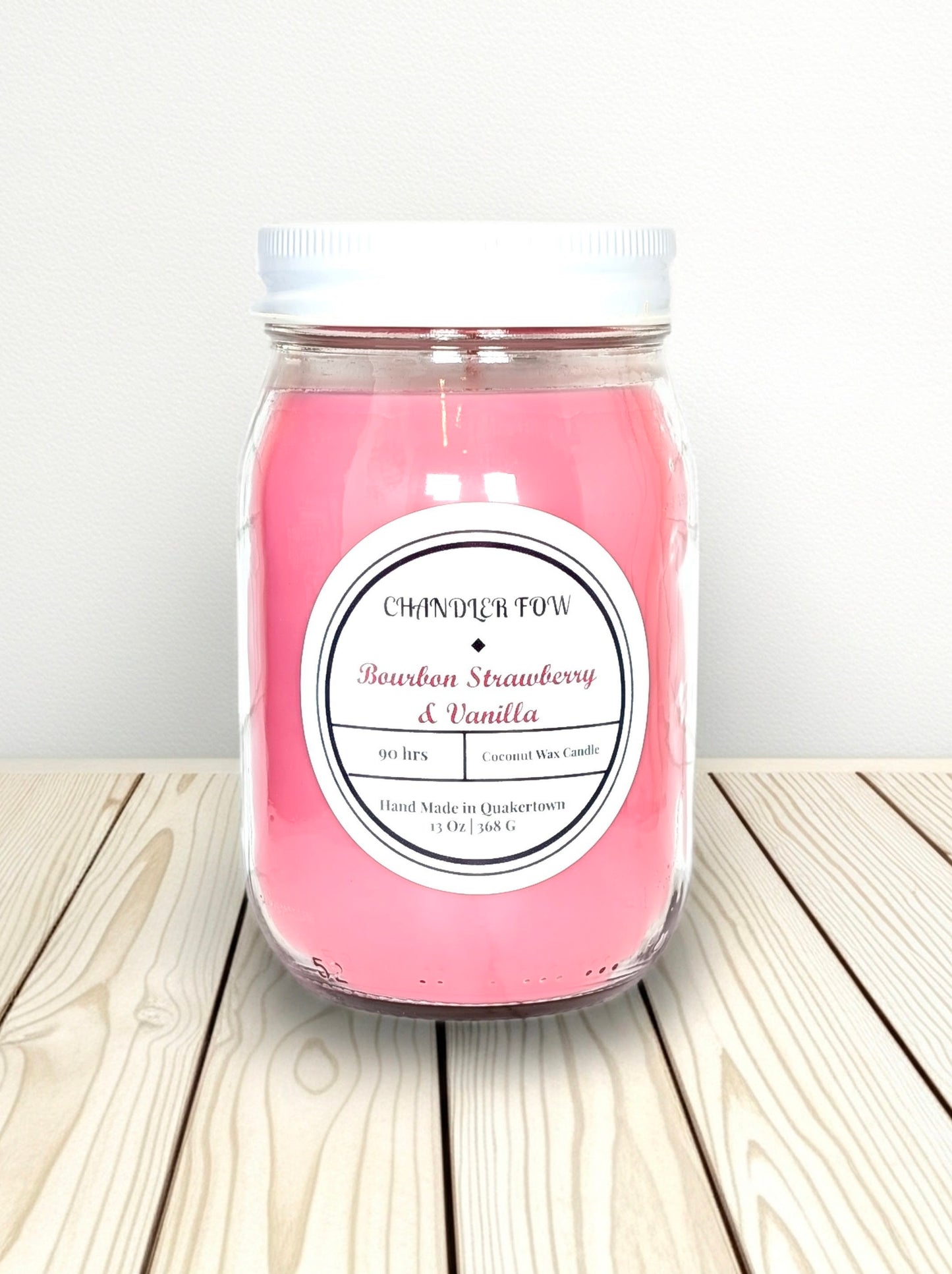 Bourbon Strawberry & Vanilla 13 Oz Candle