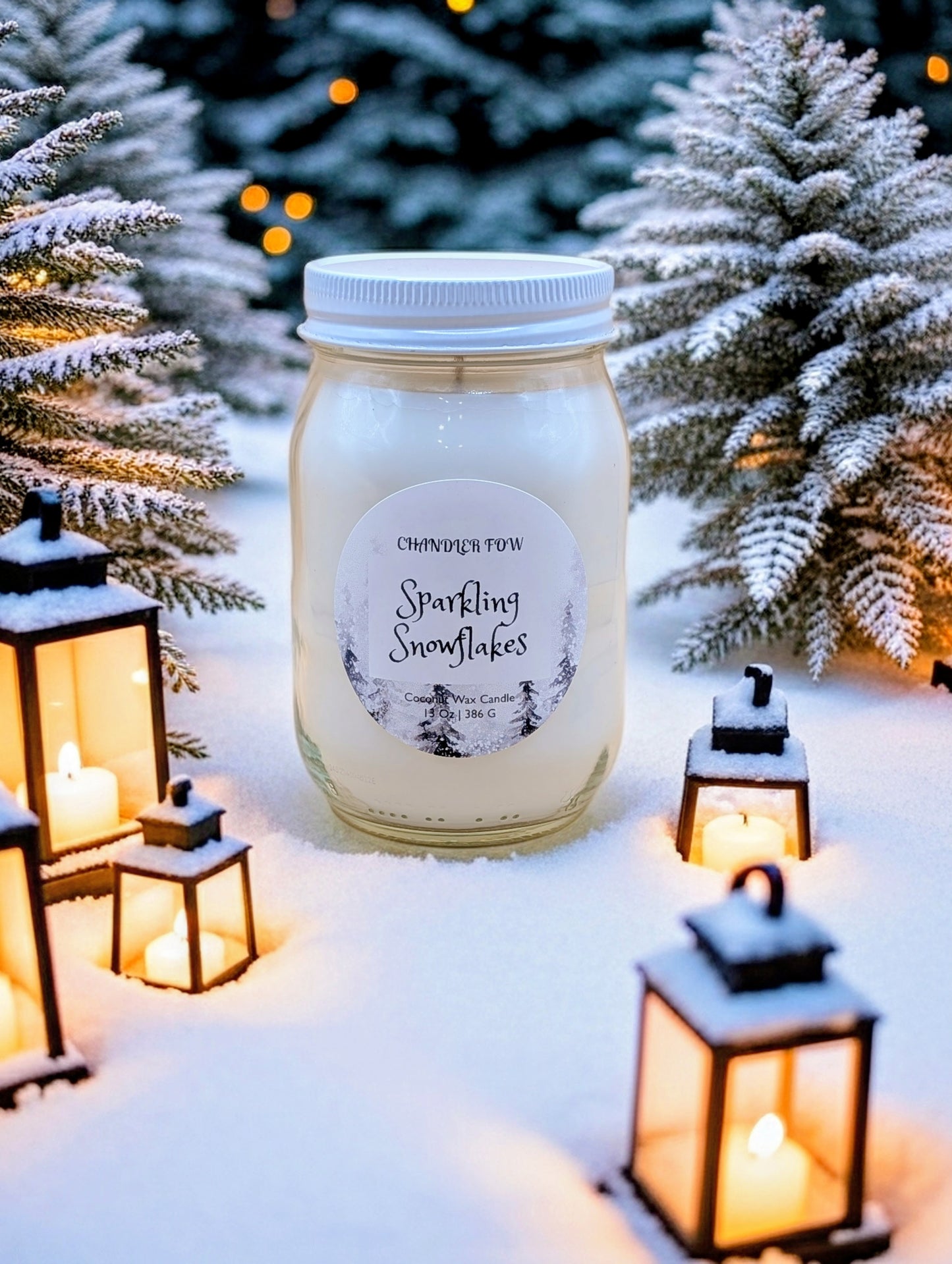 Sparkling Snowflakes 13 Oz Candle