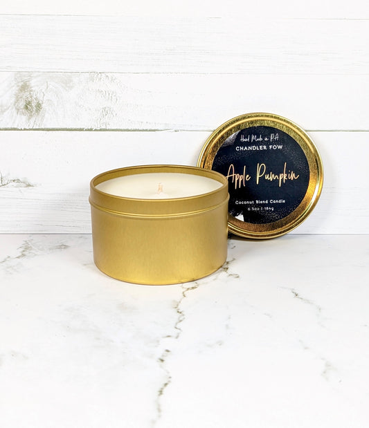 Apple Pumpkin 6.5 Oz Tin Candle