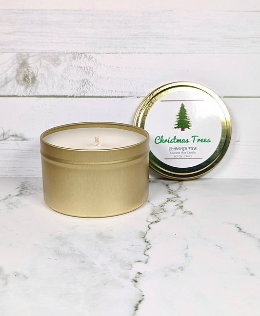 Christmas Trees 6.5 Oz Tin Candle