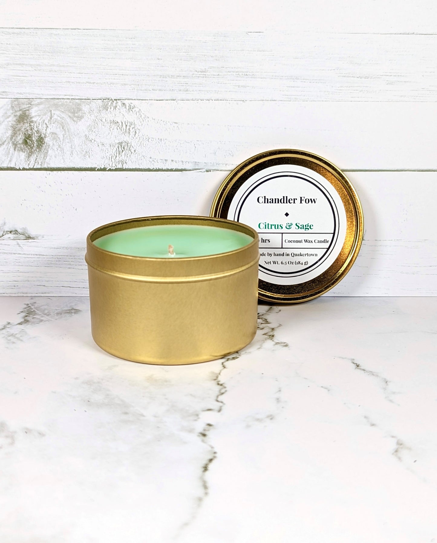 Citrus & Sage 6.5 Oz Tin Candle