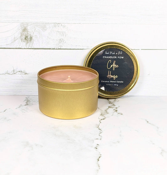 Coffee House 6.5 Oz Tin Candle