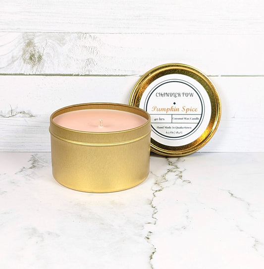 Pumpkin Spice 6.5 Oz Tin Candle