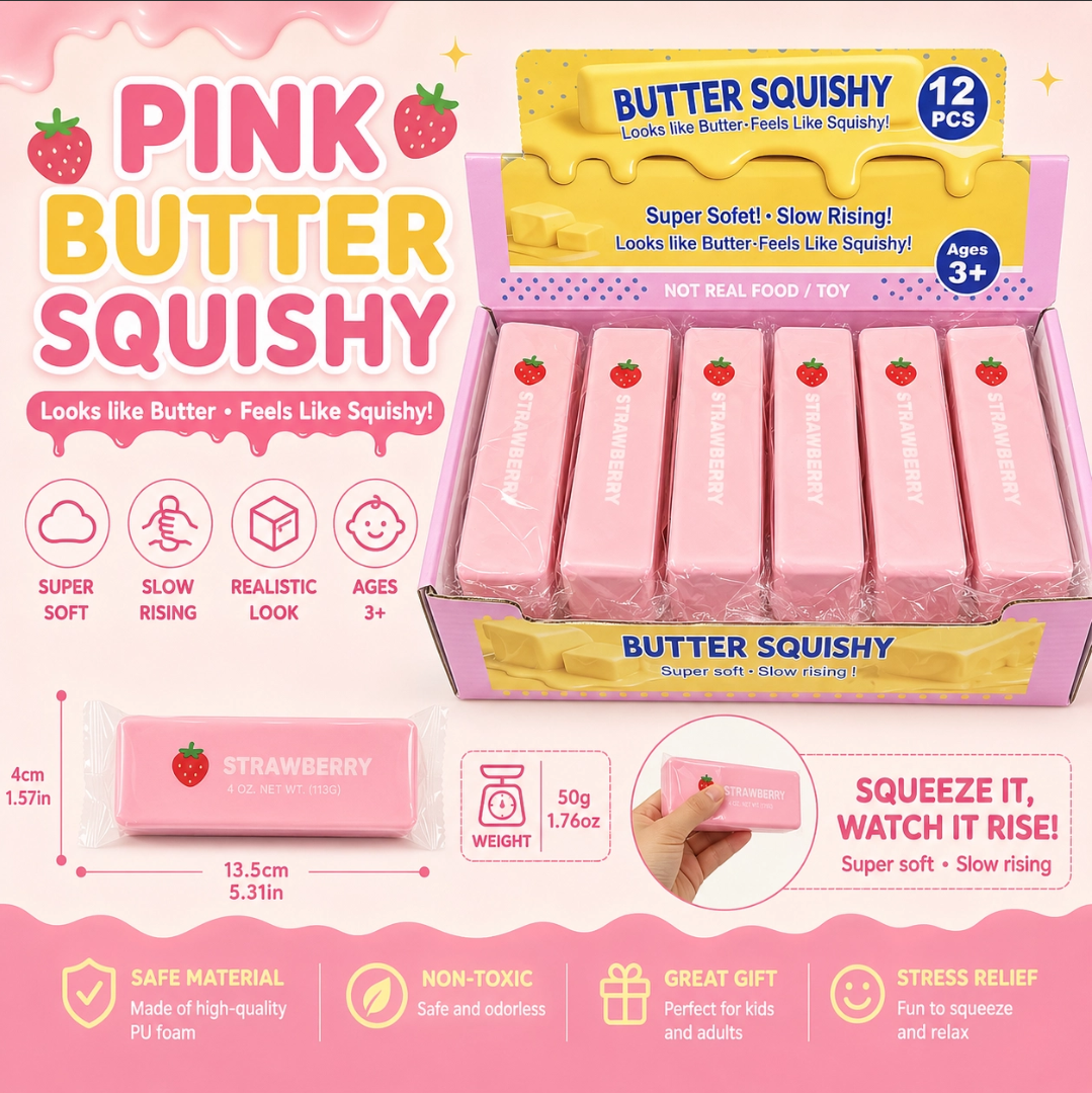 Pink Butter Squishy