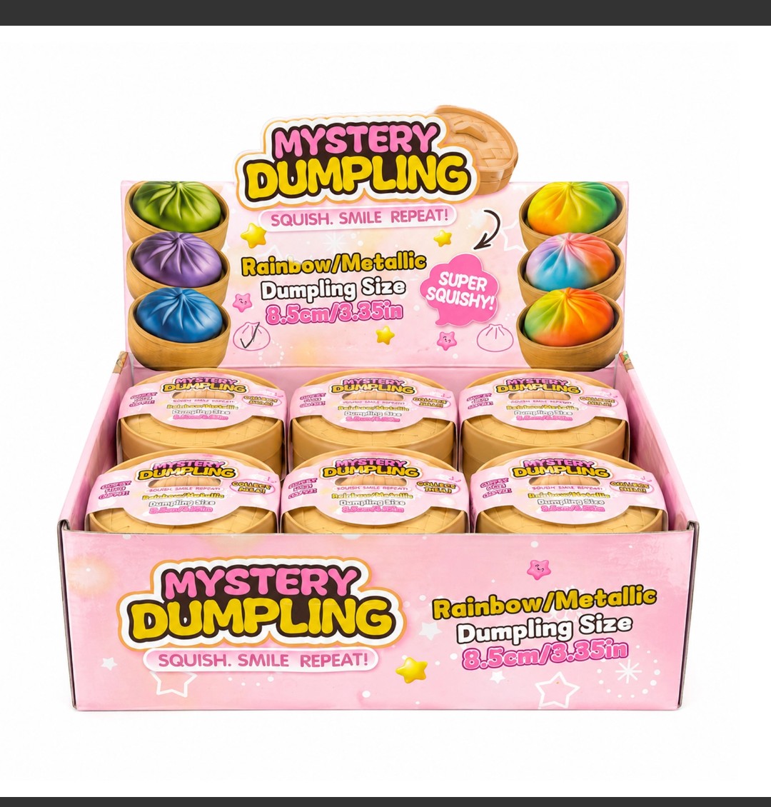 Metallic Dumpling Squishy Toy