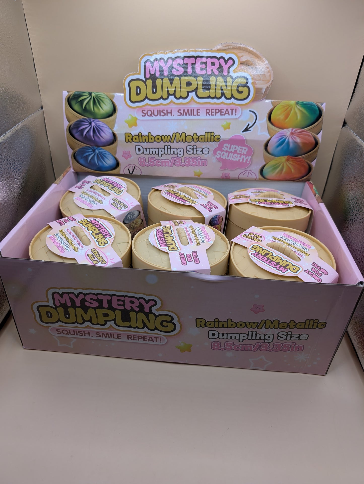 Metallic Dumpling Squishy Toy
