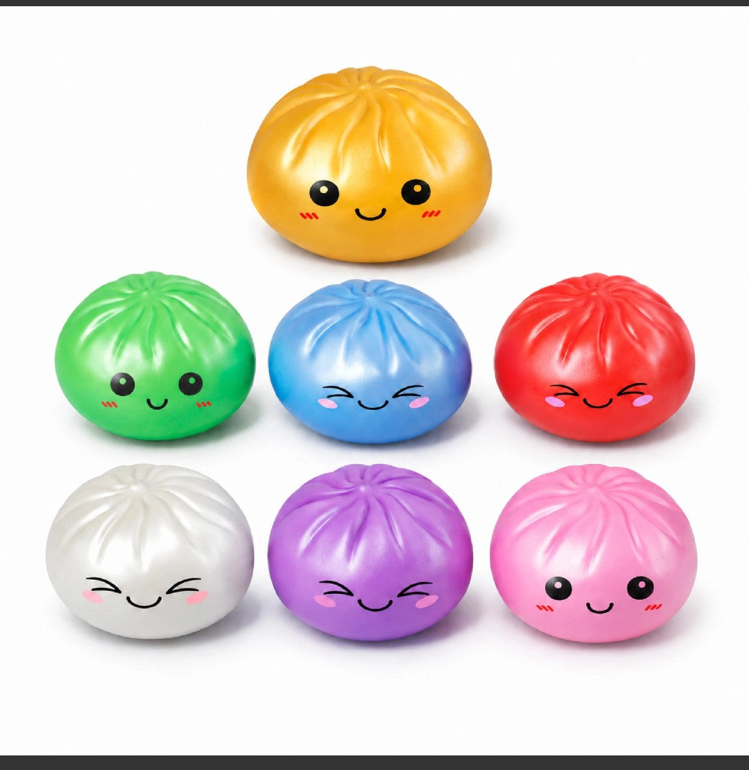 Metallic Dumpling Squishy Toy